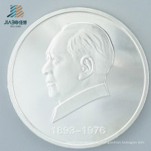 Custom Pure Silver Promotional Gift Metal Souvenir Coin for Challenge